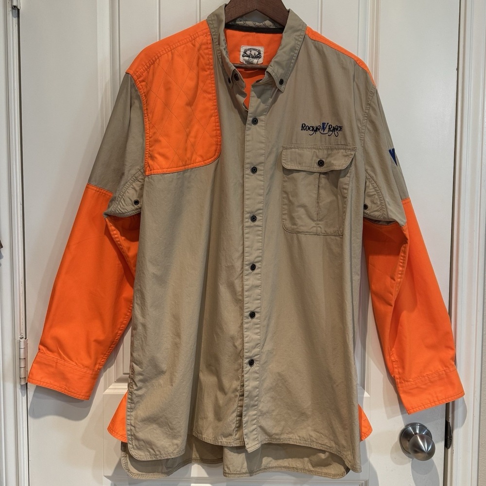 Game Guard Hunting Shirt XL‎ Blaze Orange Vented Fishing Outdoor Workwear